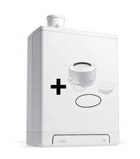 Intergas Kombi Kompakt HRE 36/30 7,1 - 26,3 kW CW5 60/100mm 043487| CVketel.nl